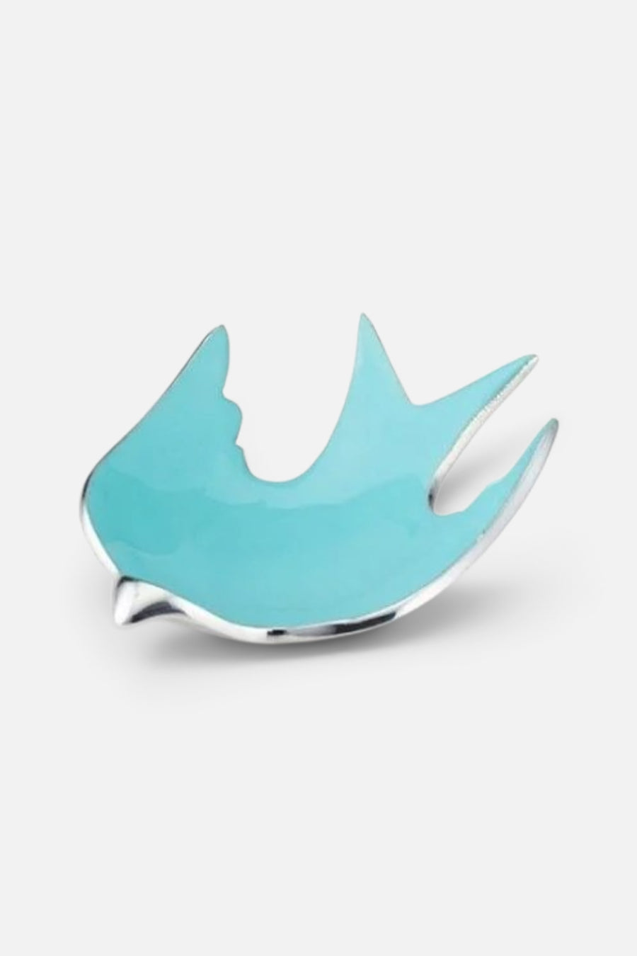 Dove Dish Small in Aqua – front view
