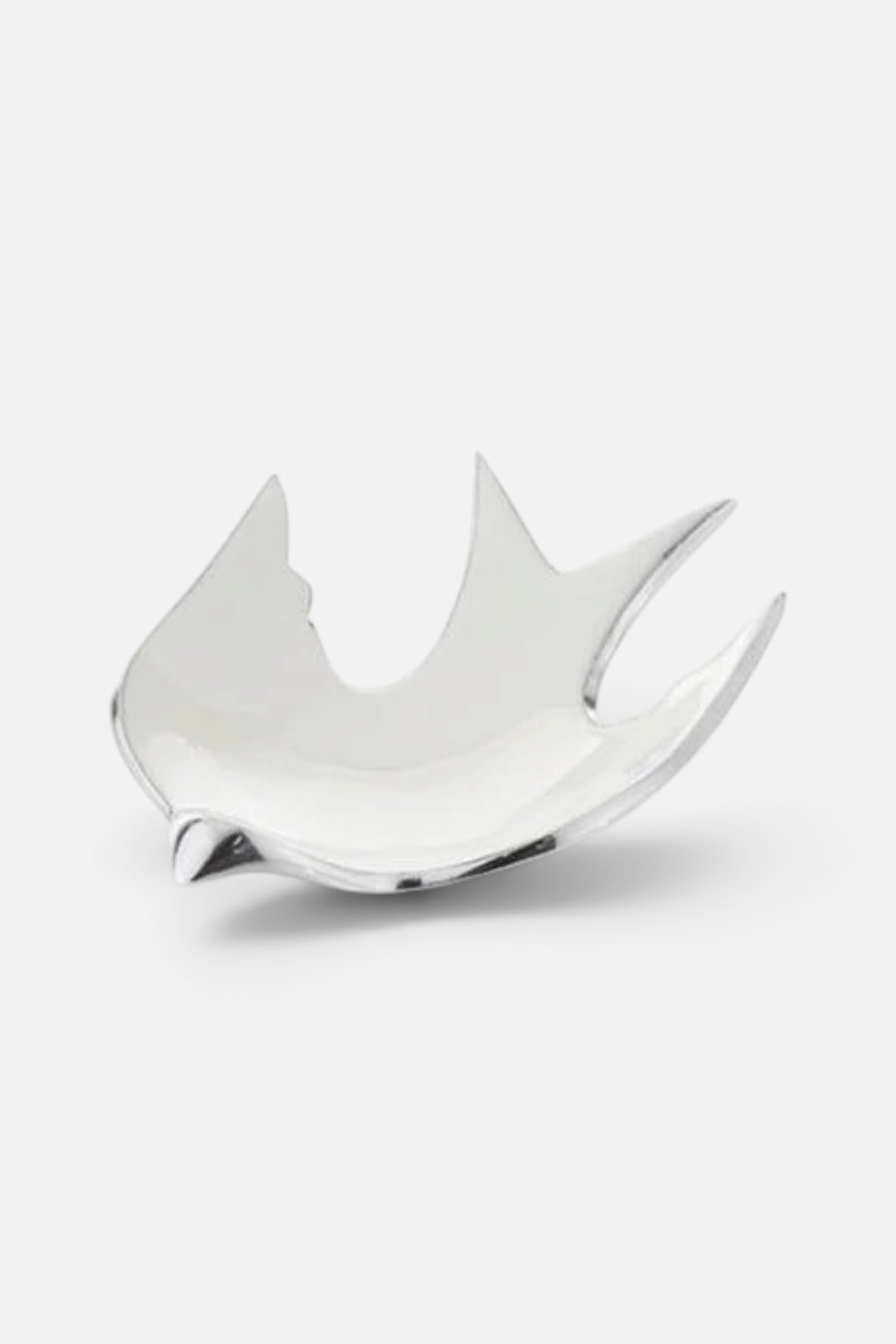 Dove Dish Small in Silver – front view