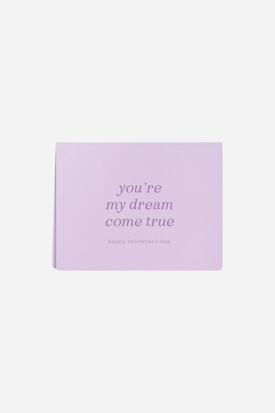 Dream Come True Valentine's Greeting Card – back view