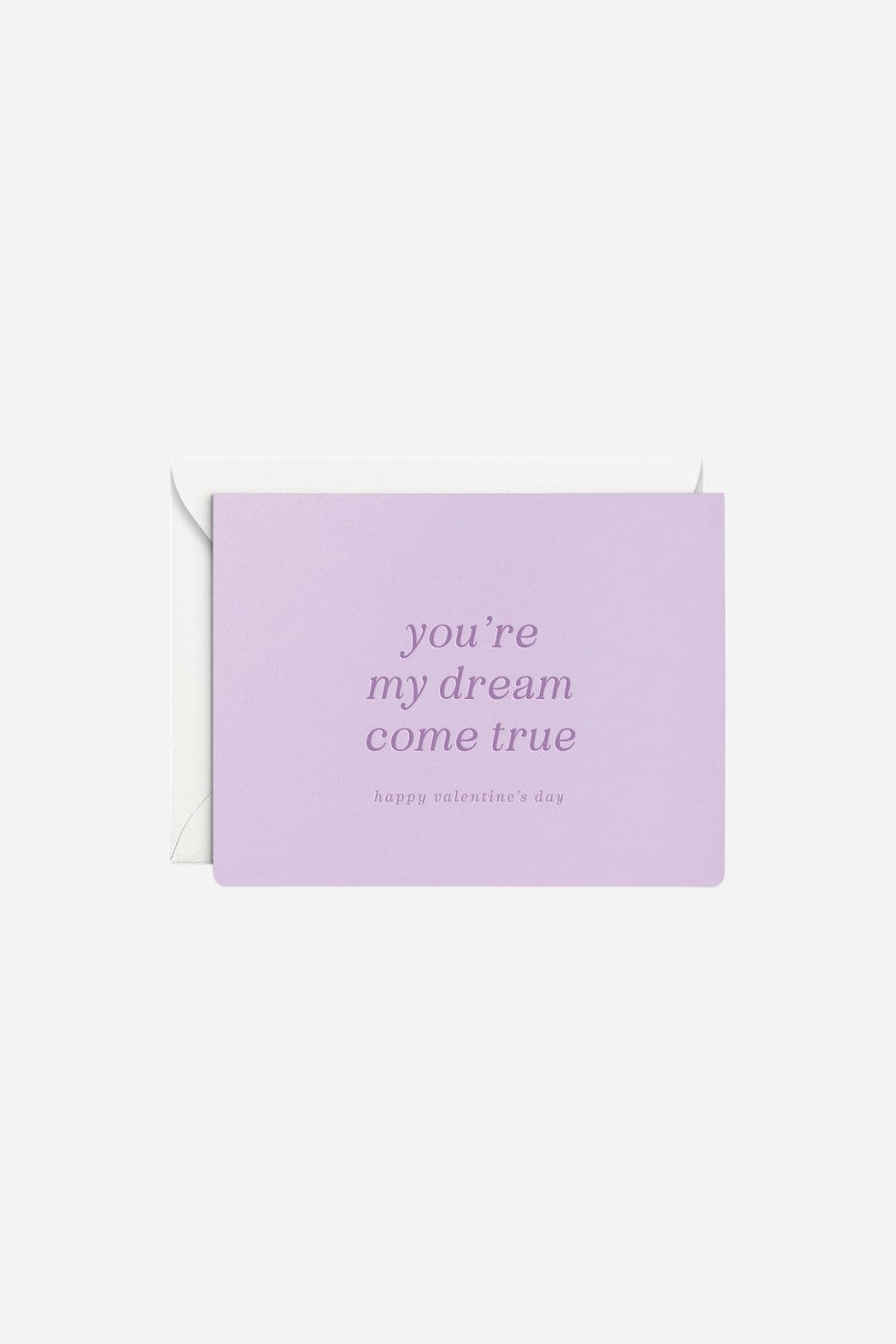 Dream Come True Valentine's Greeting Card – front view