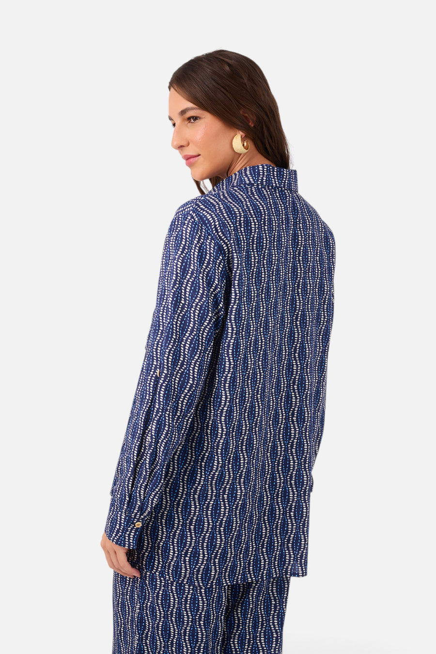 Dress To Current Print Shirt – back view