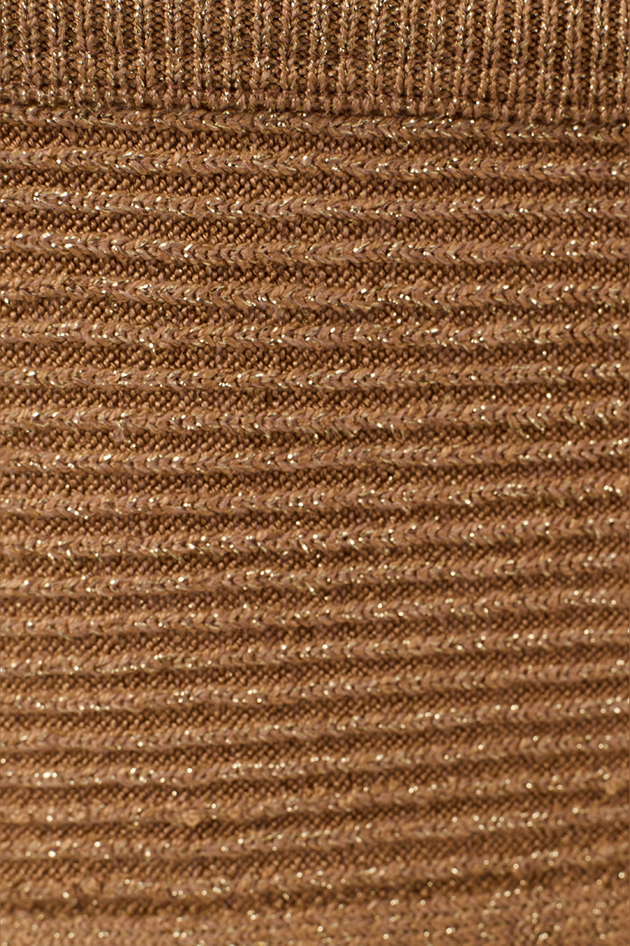 Dress To Knit Shell Crop Top in Gold – detail