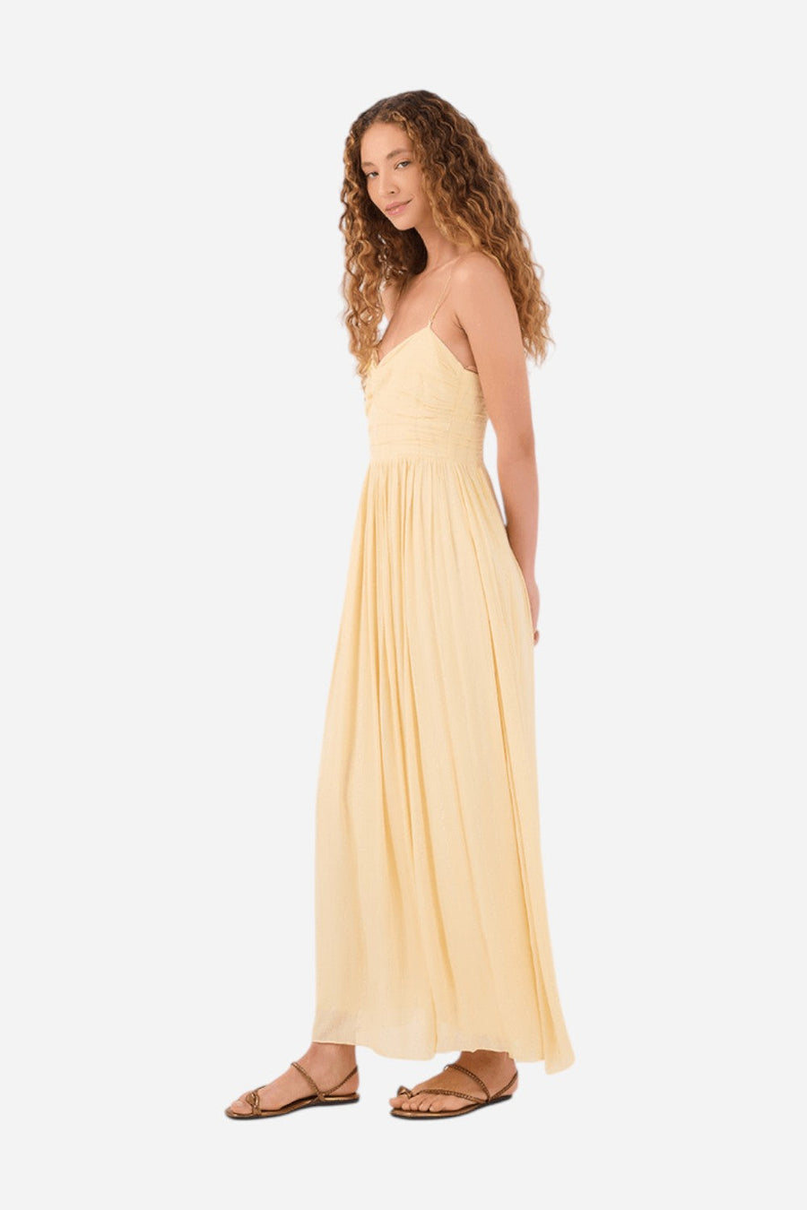 Dress To Lurex Cropped Dress with Metal Straps – side view