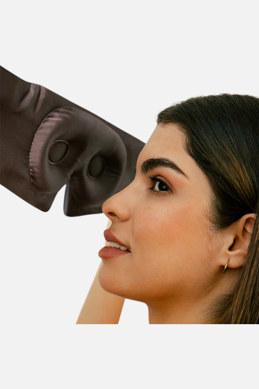 Drowsy Silk Eyelash-Protecting Sleep Mask in Moonlight Shadow – alternate