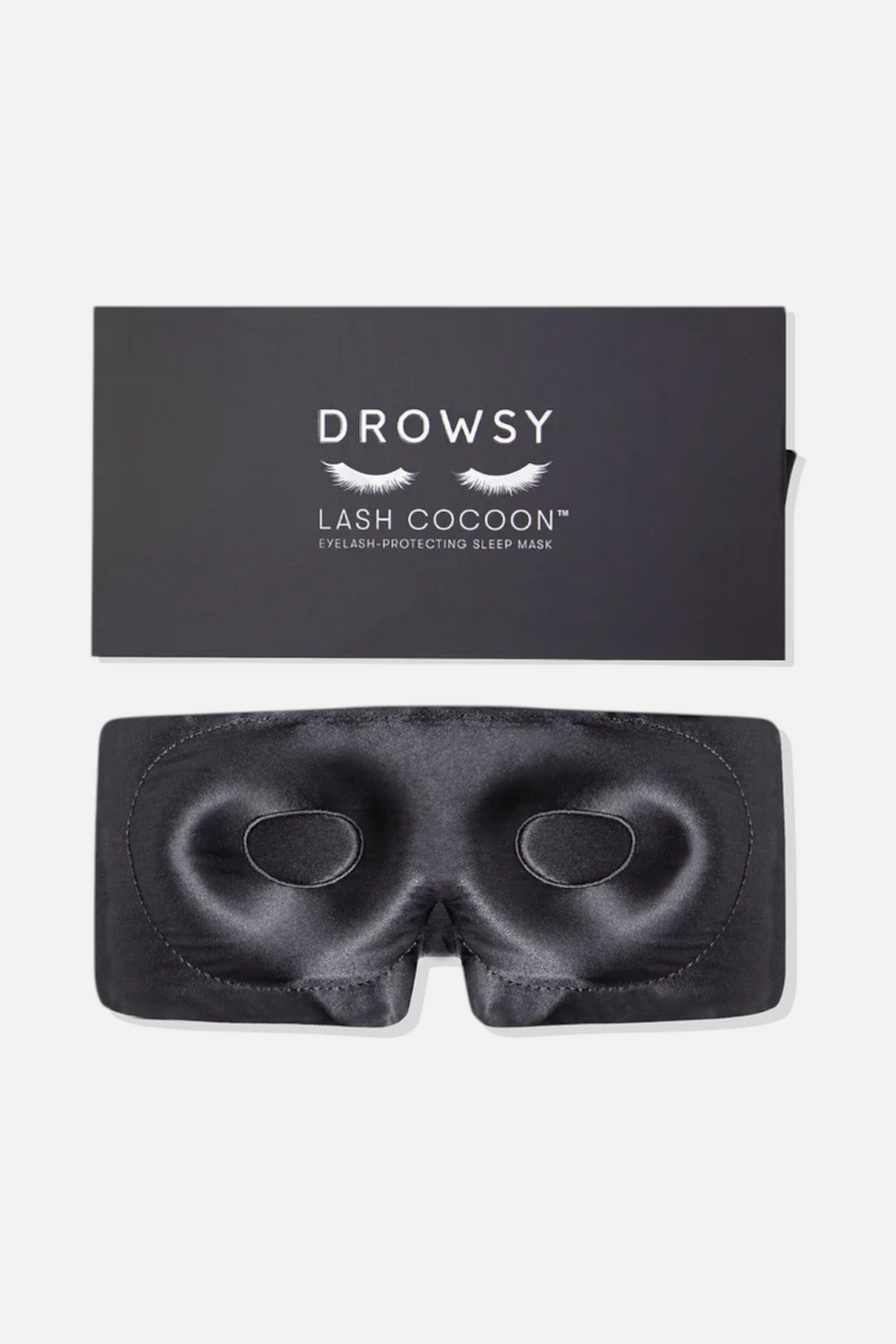 Drowsy Silk Eyelash-Protecting Sleep Mask in Moonlight Shadow – back view