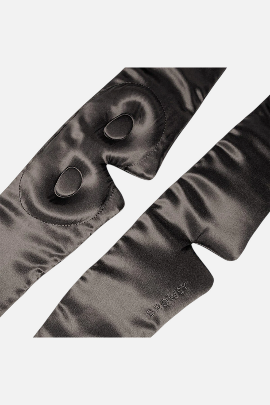 Drowsy Silk Eyelash-Protecting Sleep Mask in Moonlight Shadow – detail