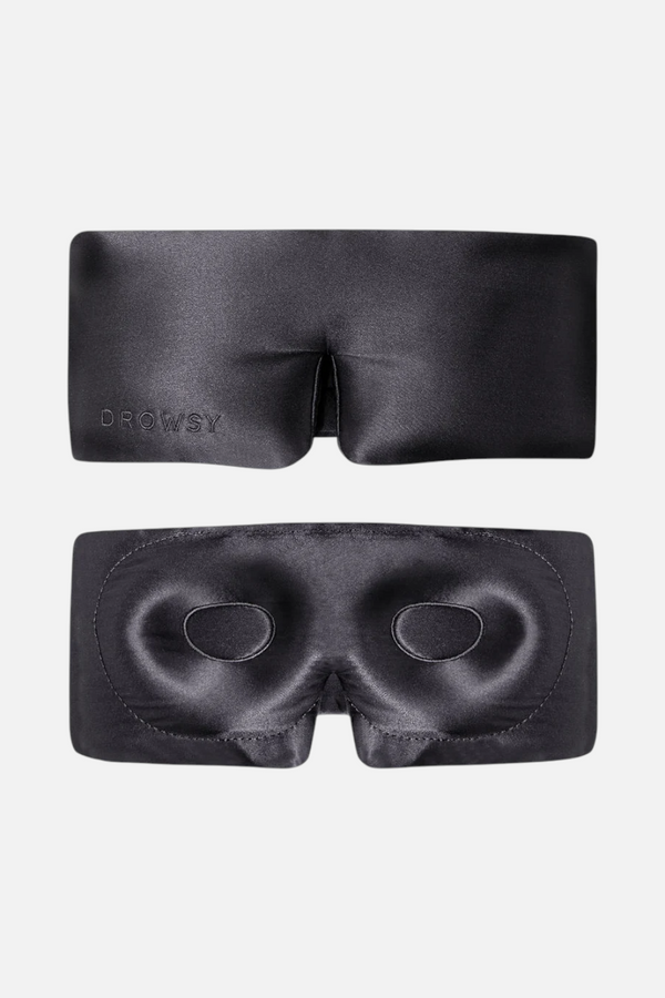 Drowsy Silk Eyelash-Protecting Sleep Mask in Moonlight Shadow