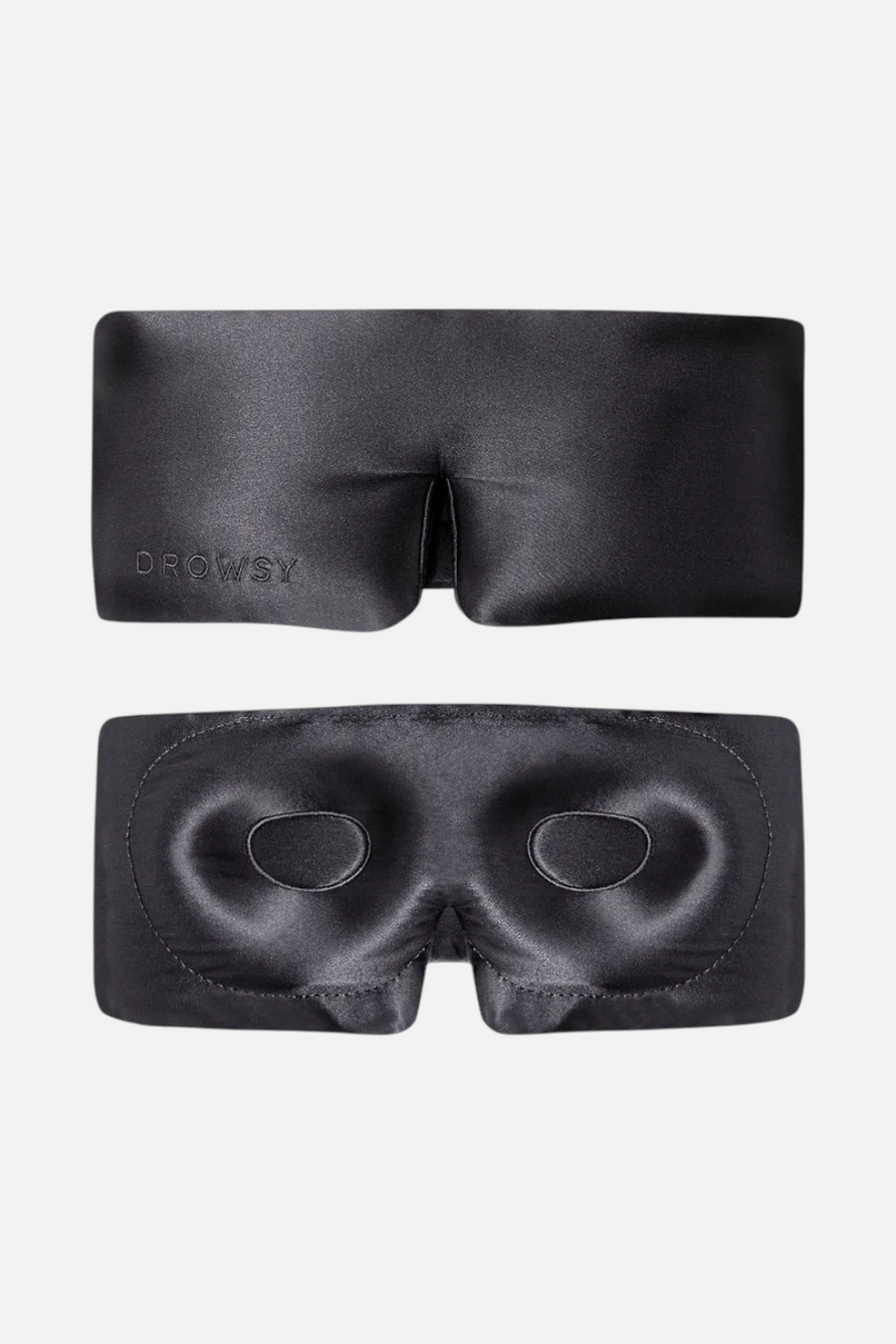 Drowsy Silk Eyelash-Protecting Sleep Mask in Moonlight Shadow – front view