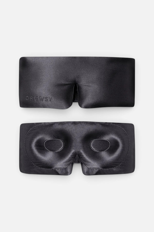 Drowsy Silk Eyelash-Protecting Sleep Mask in Moonlight Shadow