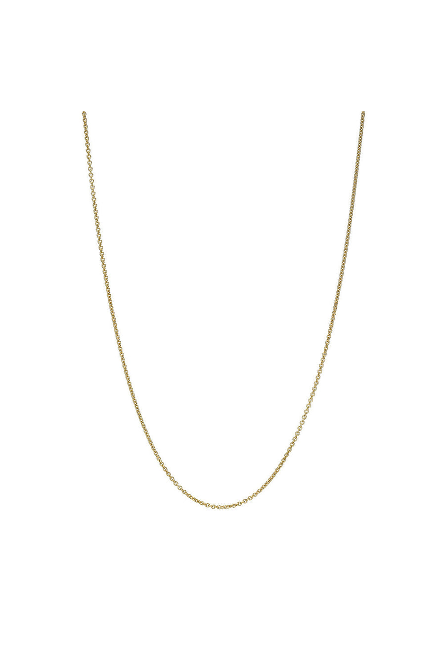 Dru Fine Jewelry Baby Rolo Chain – front view