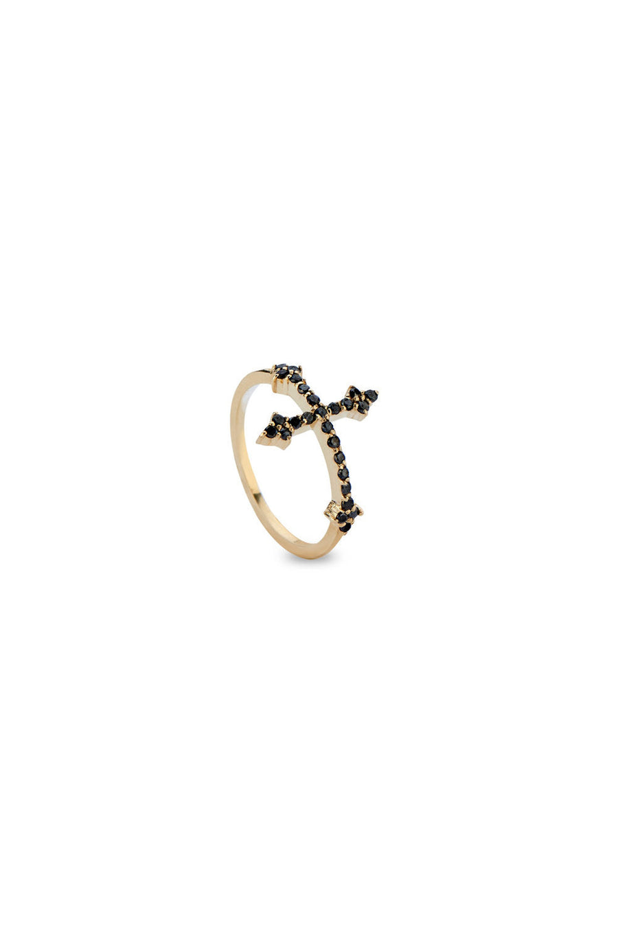 Dru Fine Jewelry Black Diamond Cross Your Fingers Ring – alternate