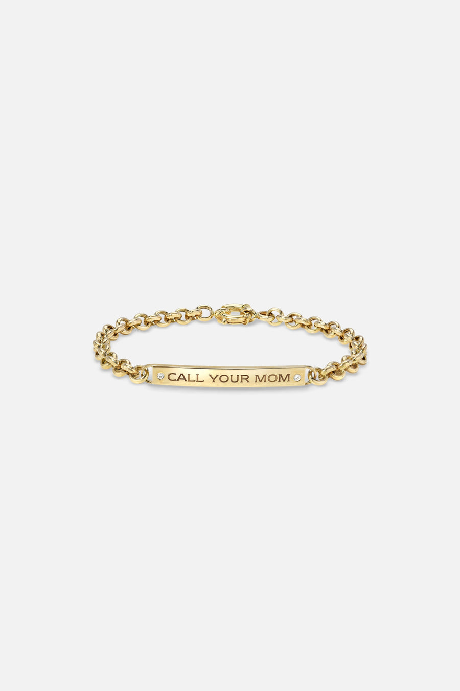 Dru Fine Jewelry Call Your Mom ID Bracelet – front view