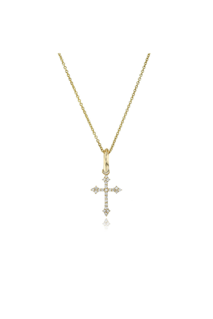 Dru Fine Jewelry Diamond Baby Gothic Cross Pendant – alternate