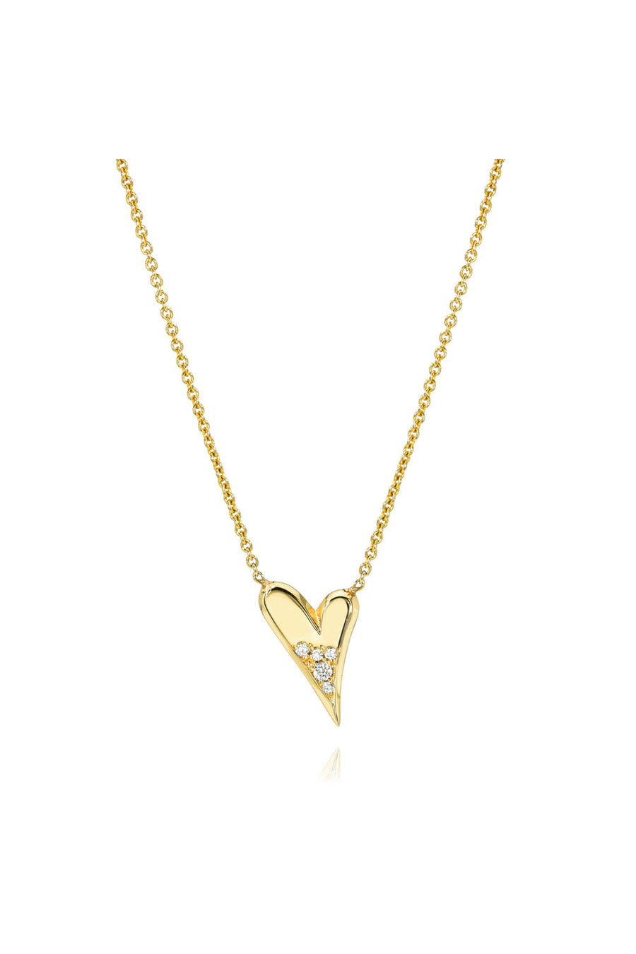 Dru Fine Jewelry Diamond Baby Heart Necklace – front view