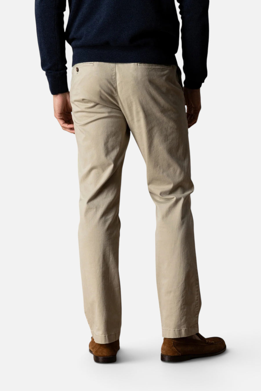 Duck Head Classic Fit Gold School Chino in Khaki – back view