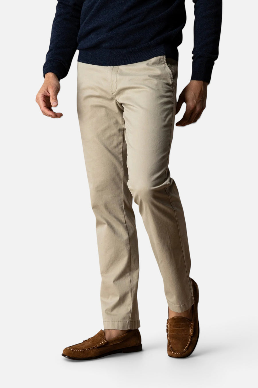 Duck Head Classic Fit Gold School Chino in Khaki – front view