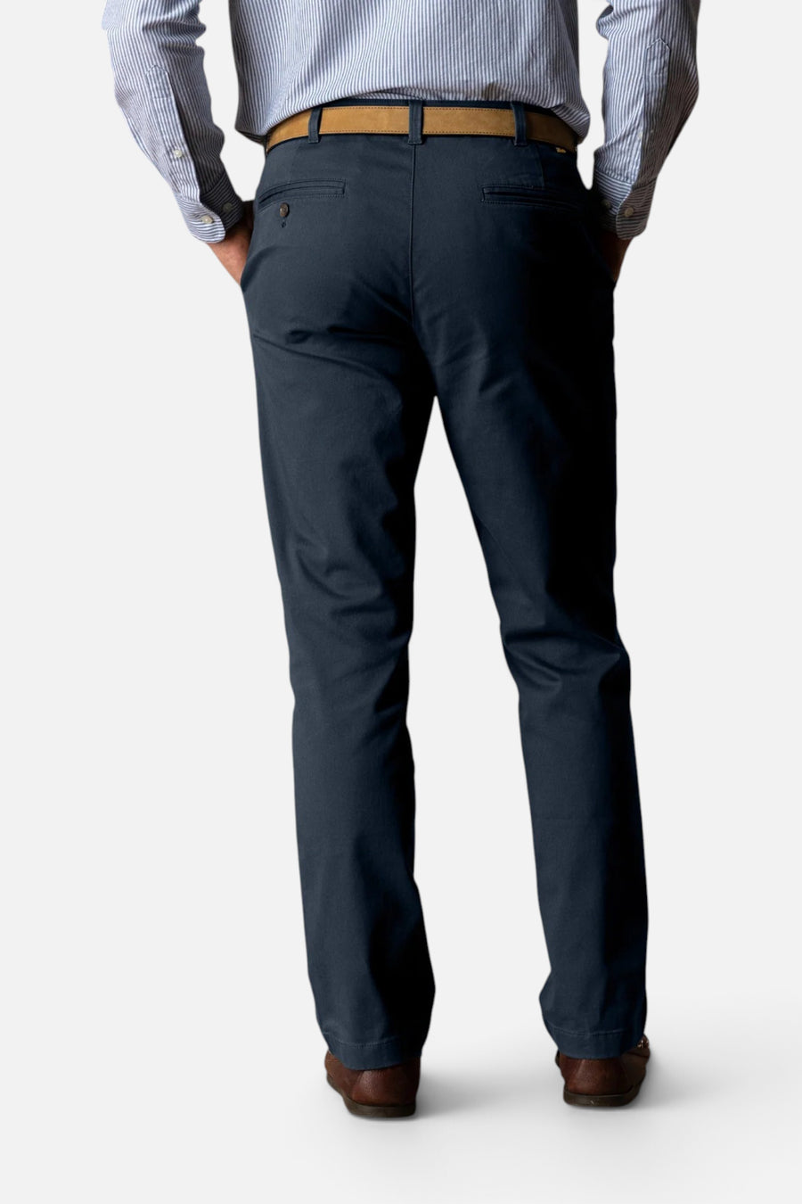 Duck Head Classic Fit Gold School Chino in Navy – back view