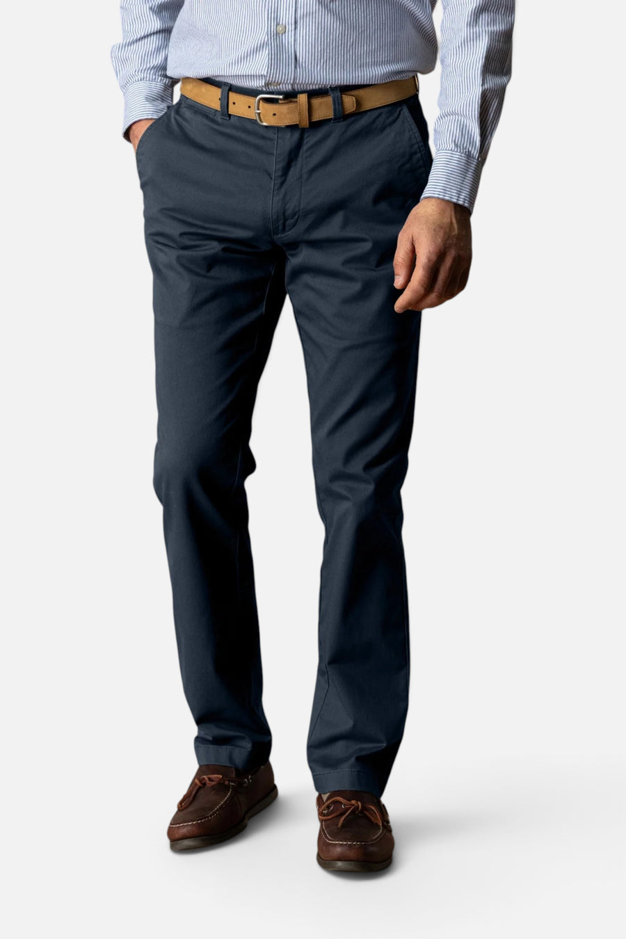Duck Head Classic Fit Gold School Chino in Navy – front view