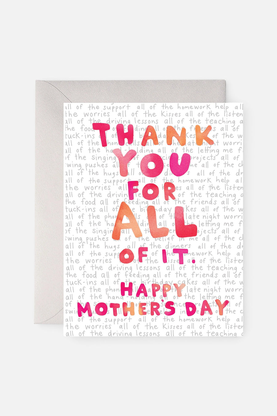 E. Frances For All Of It Greeting Card – front view