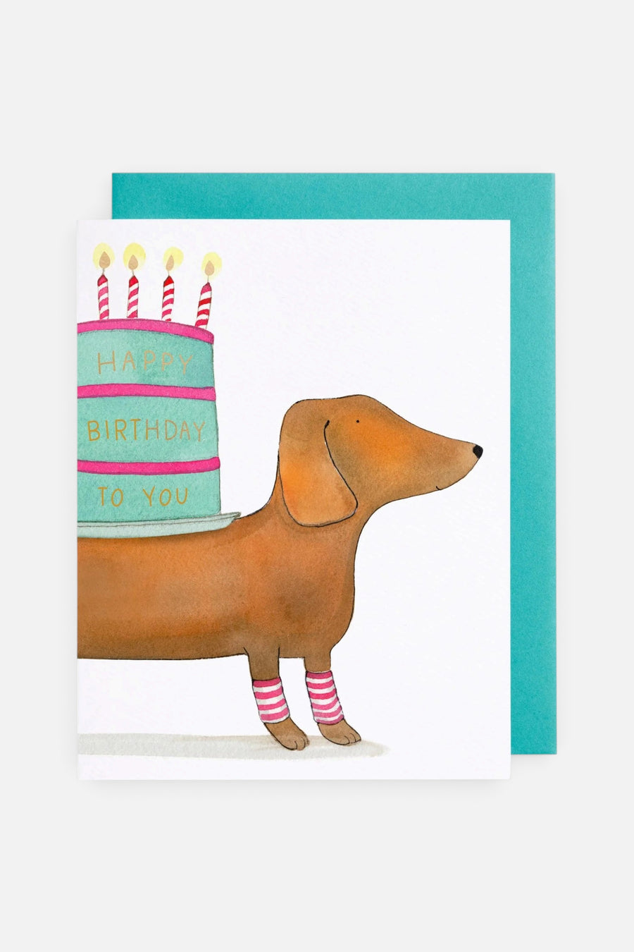 E. Frances Slinky Dog Birthday Greeting Card – front view