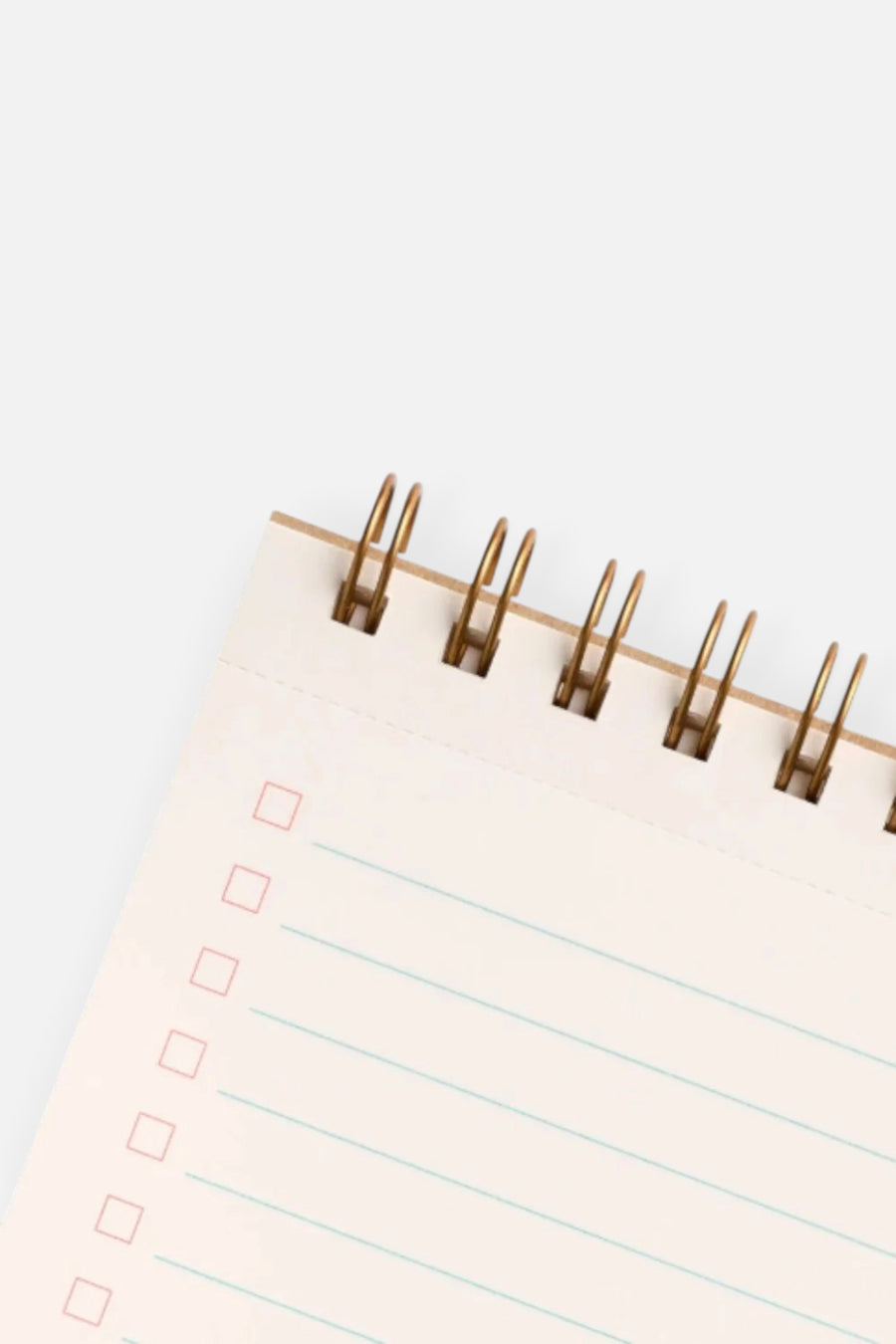 E. Frances Tomato Green Gingham Task Note Pad – side view