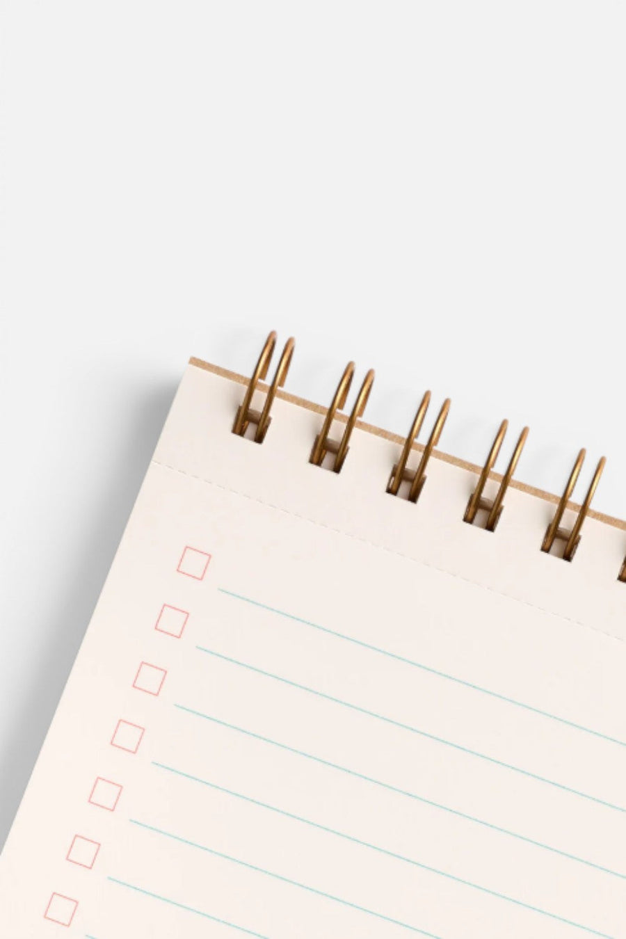 E. Frances Tomato Green Gingham Task Note Pad – side view