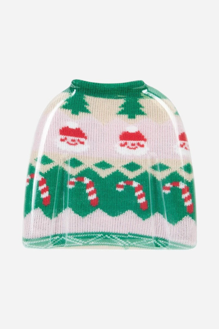 Eat My Socks Christmas Sweater Socks – flat lay