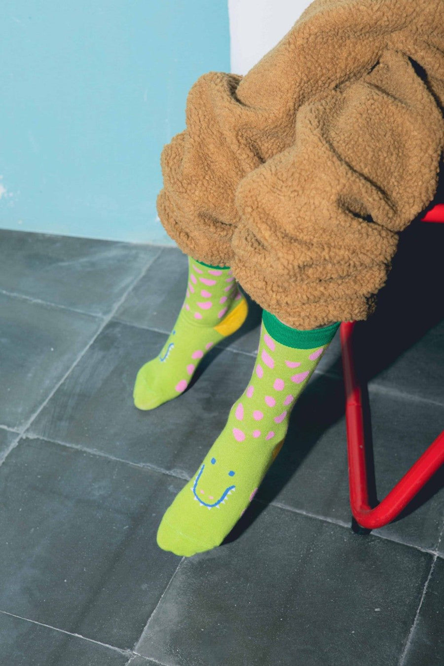 Eat My Socks Funny Croc Kids Socks – side view
