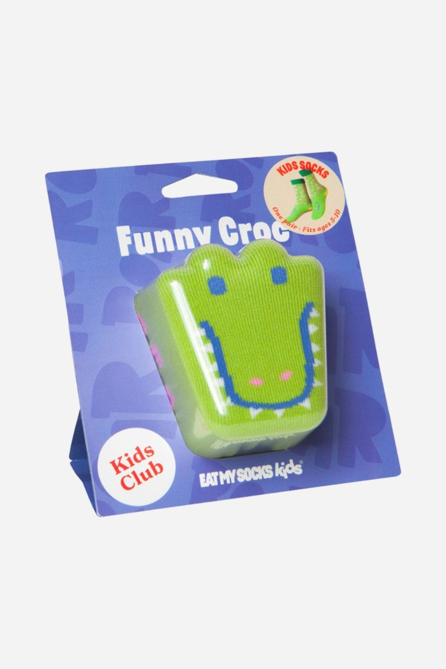Eat My Socks Funny Croc Kids Socks – packaging