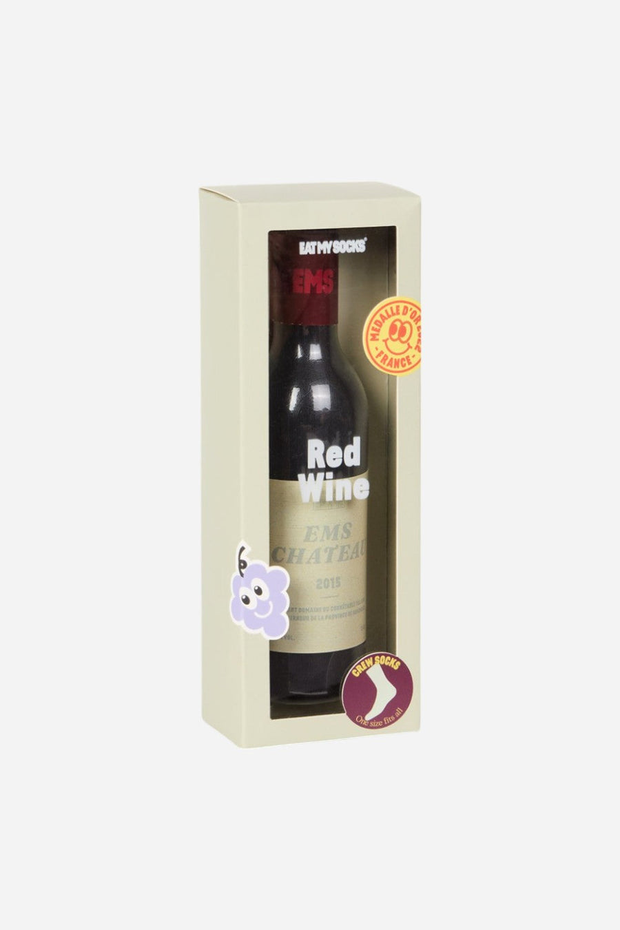 Eat My Socks Red Wine Socks – front view