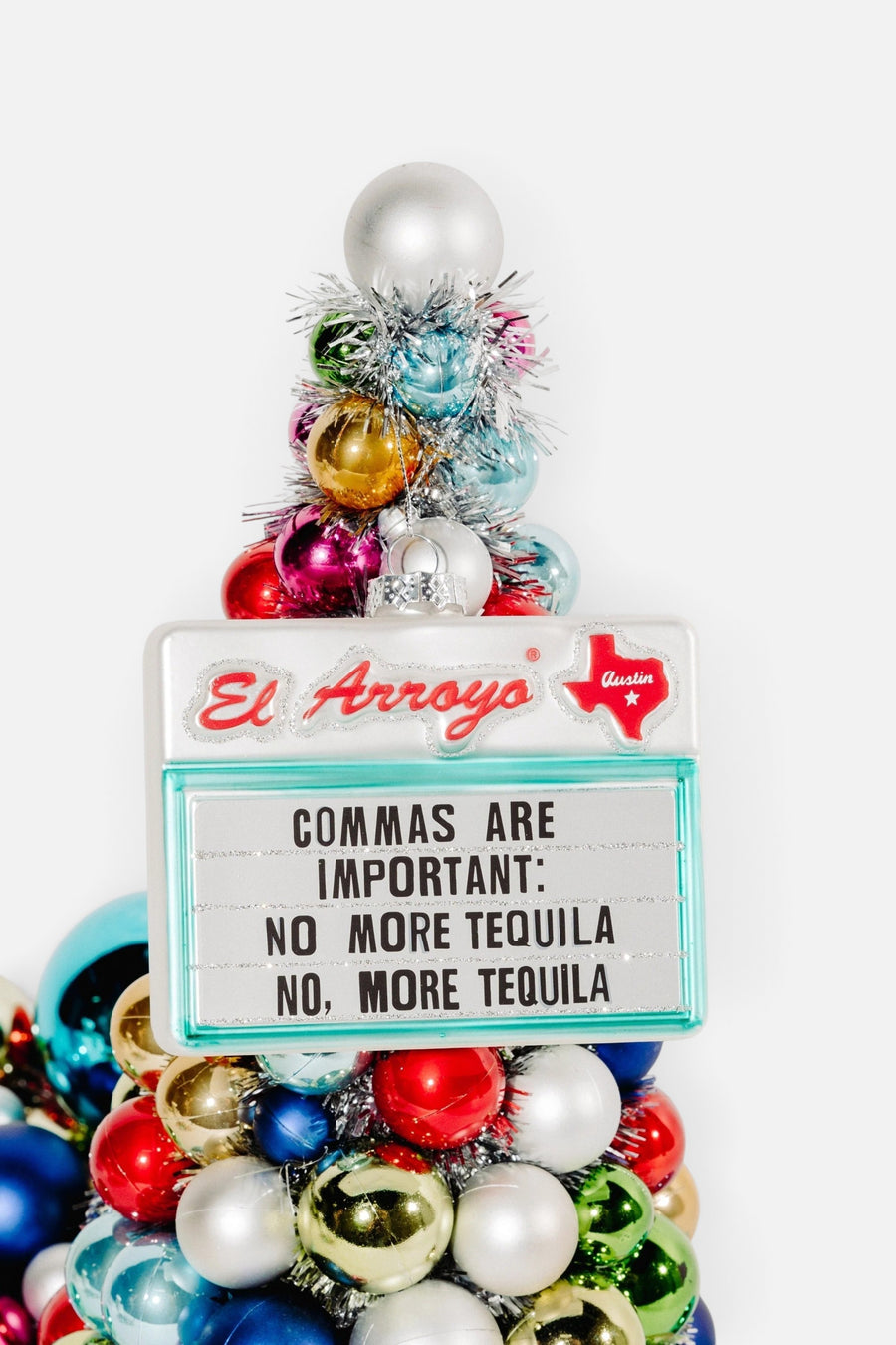 El Arroyo Commas Are Important Ornament – front view
