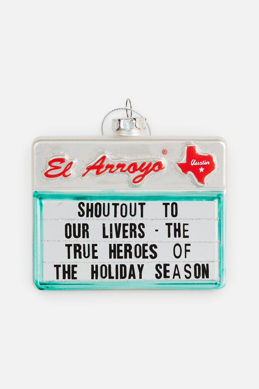 El Arroyo Holiday Heroes Ornament – front view