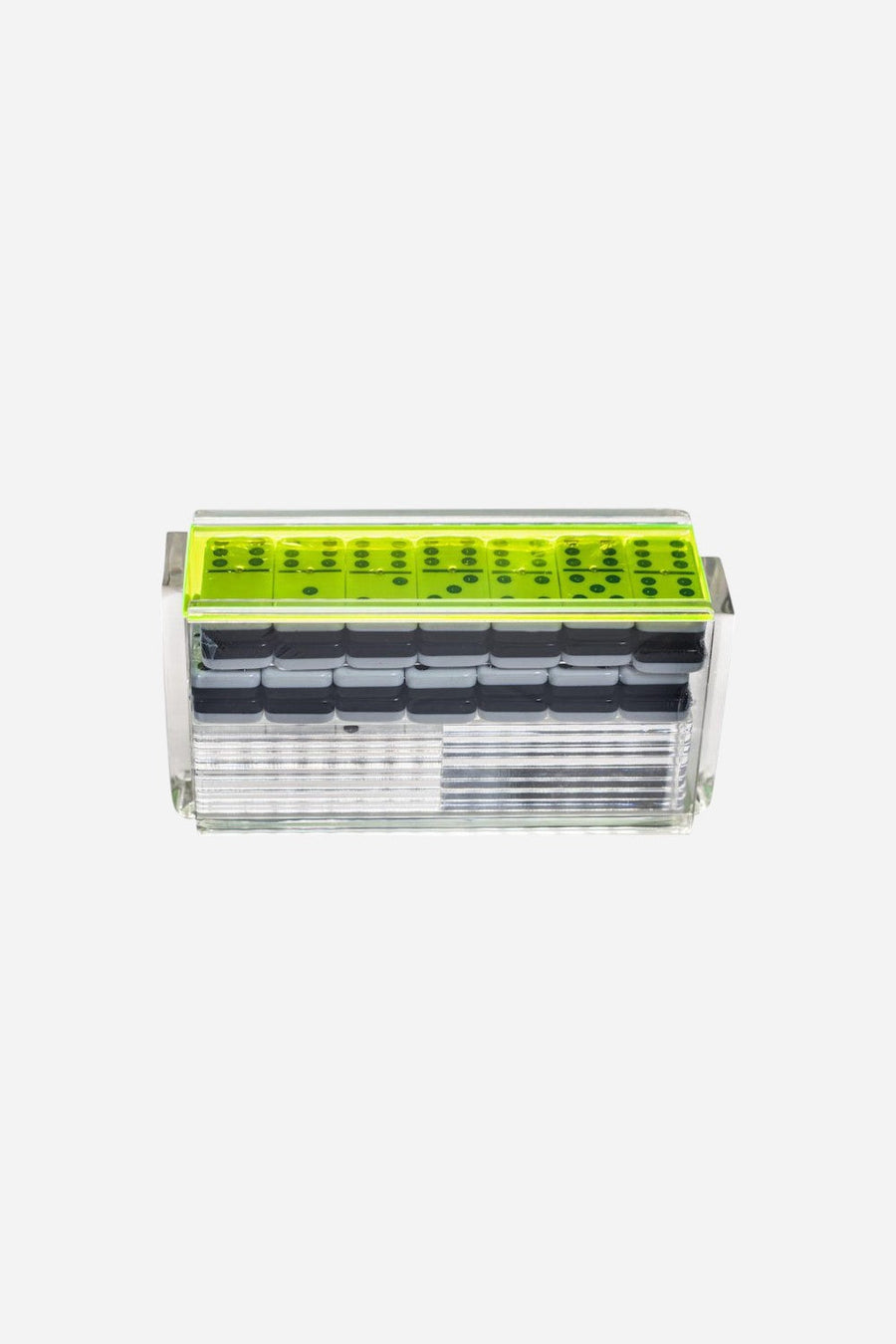El Catire Domino Set with Racks - Neon Green – front view