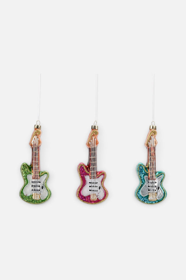 Electric Guitar Ornaments, Set of 3