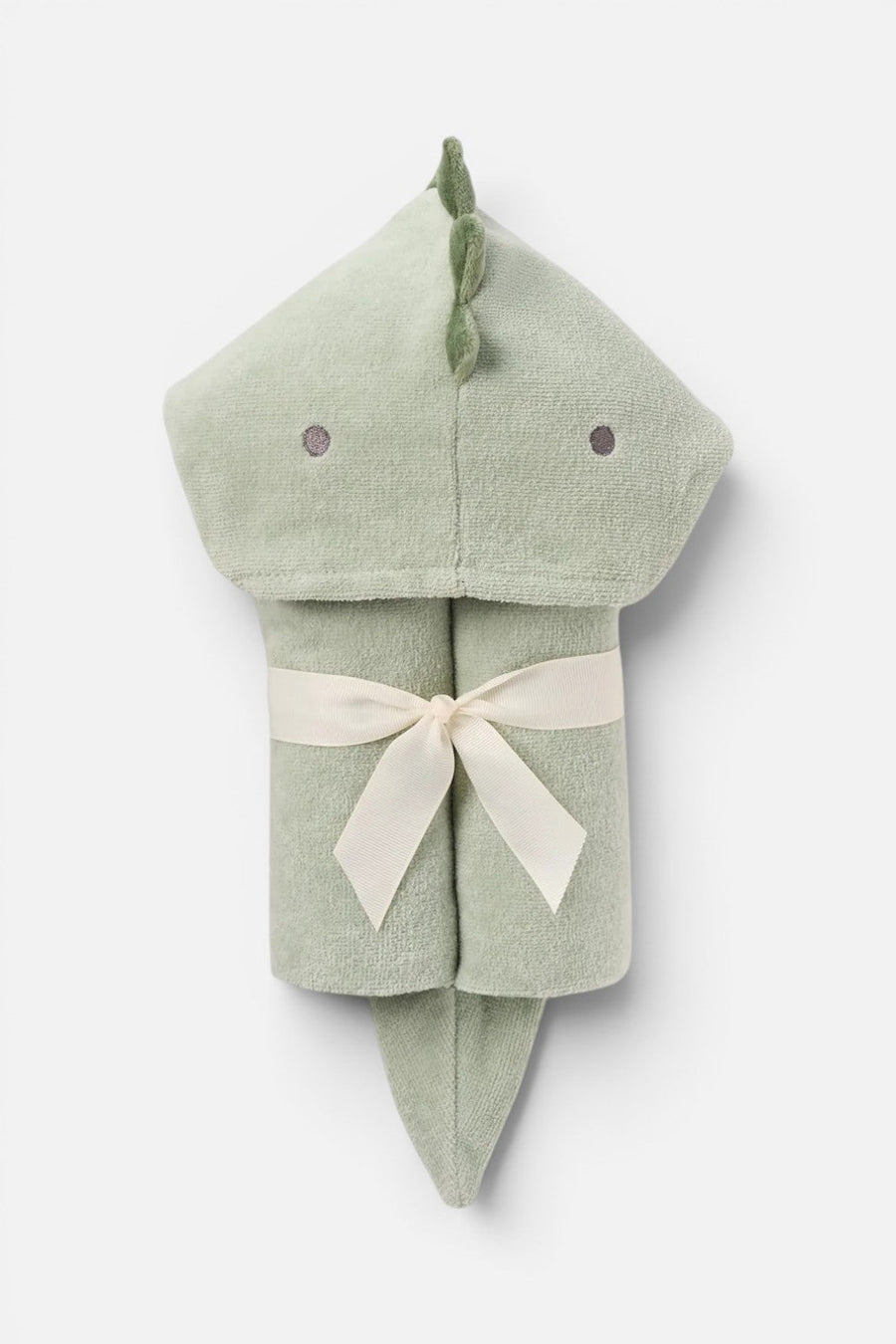 Elegant Baby Dinosaur Bath Wrap – front view