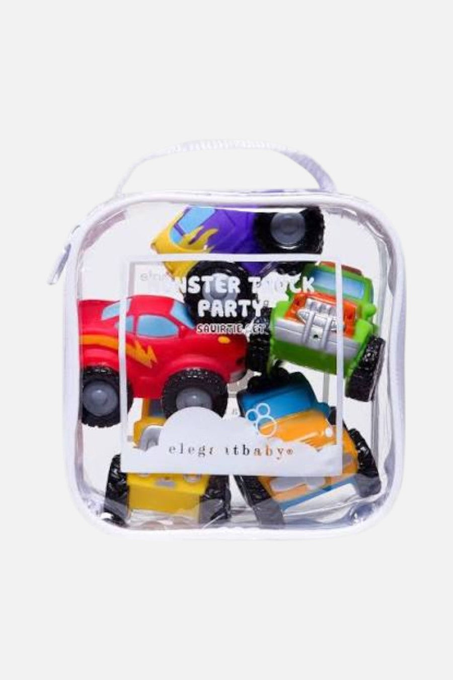 Elegant Baby Monster Truck Squirtie Bath Toys – back view