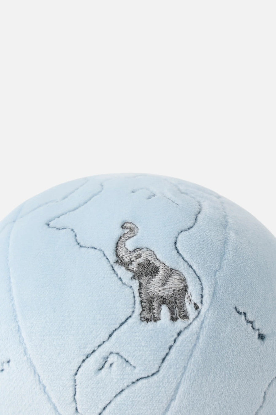 Elegant Baby World Explorer Globe Rattle Plush Toy – side view