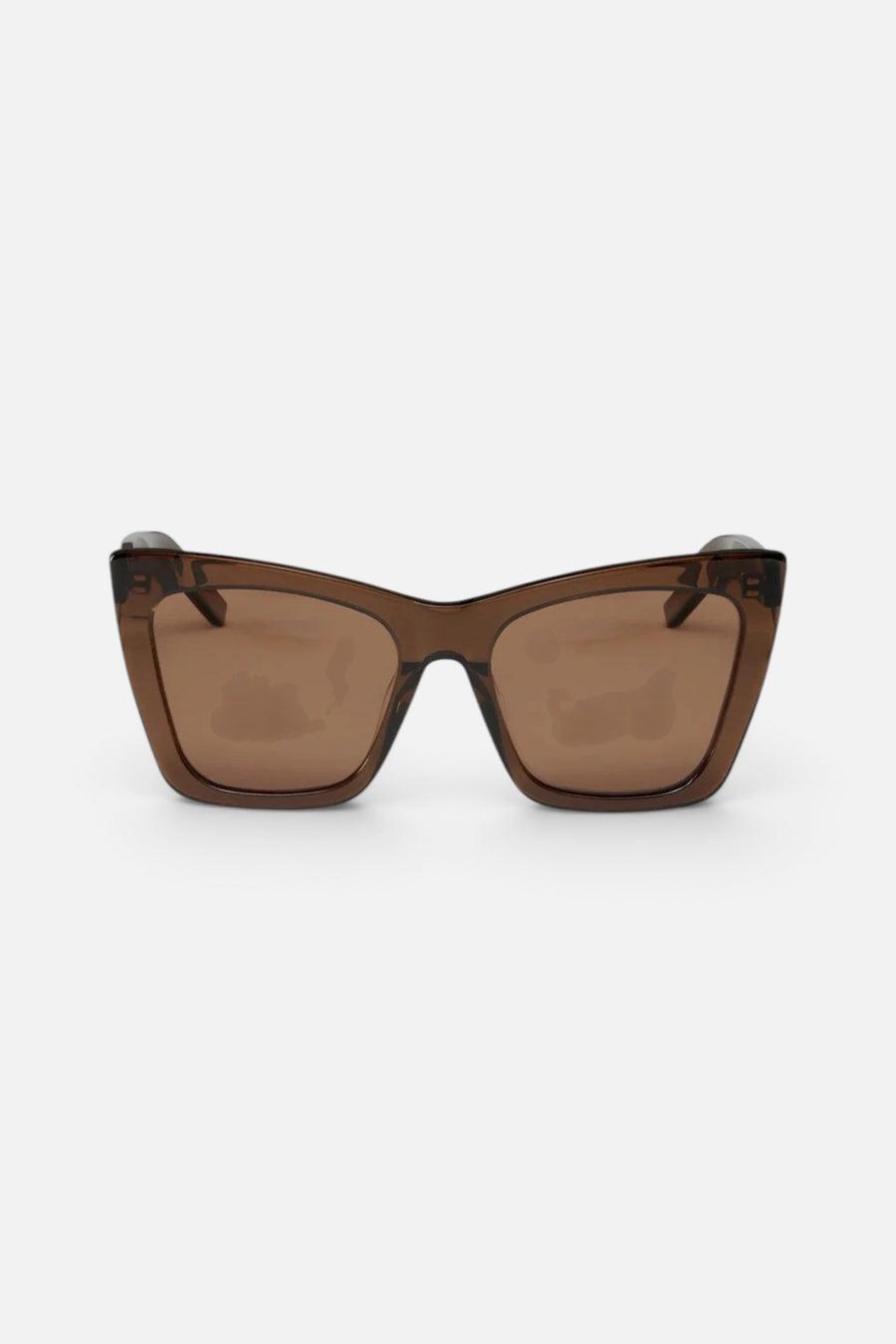 Eleventh Hour Hangover Sunglasses in Cocoa – front view