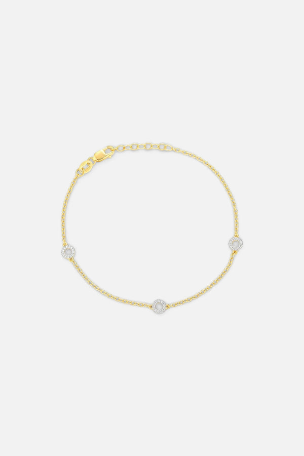Ella Stein Circle Station Chain Bracelet in Gold