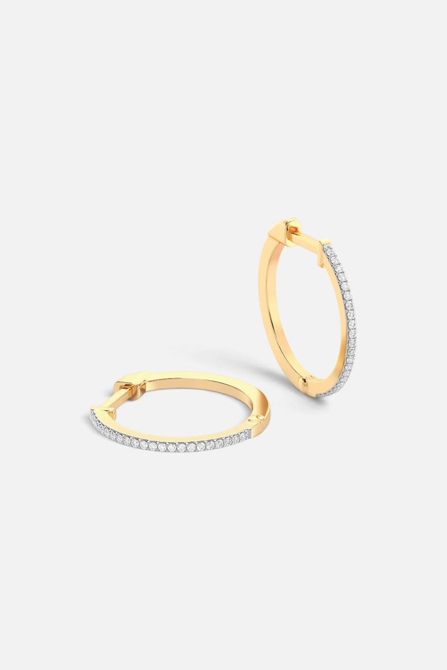 Ella Stein Classic Pave Diamond Huggie Earrings – alternate