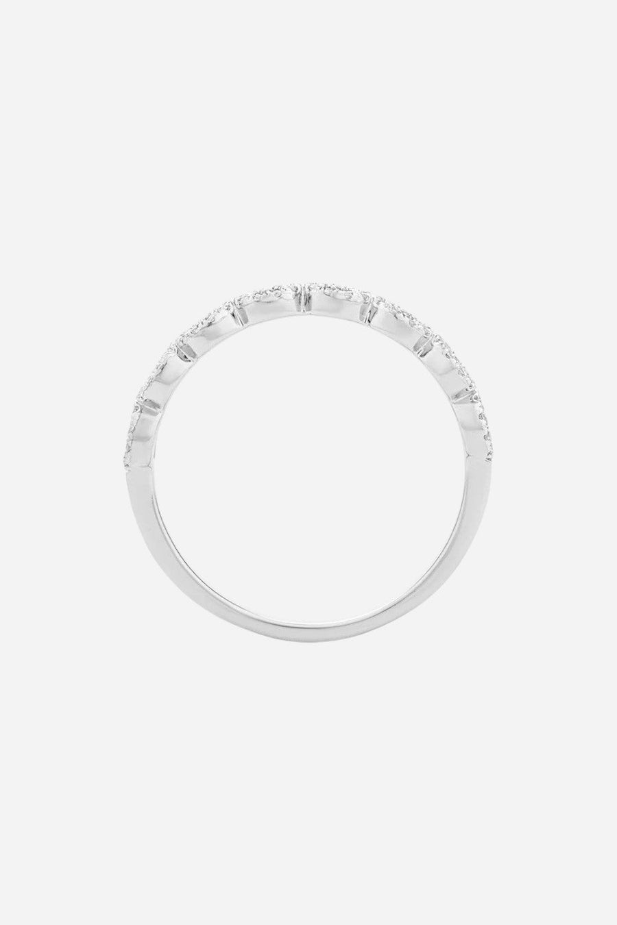 Ella Stein Connect The Circles Stackable Ring in Sterling Silver - Size 6 – back view