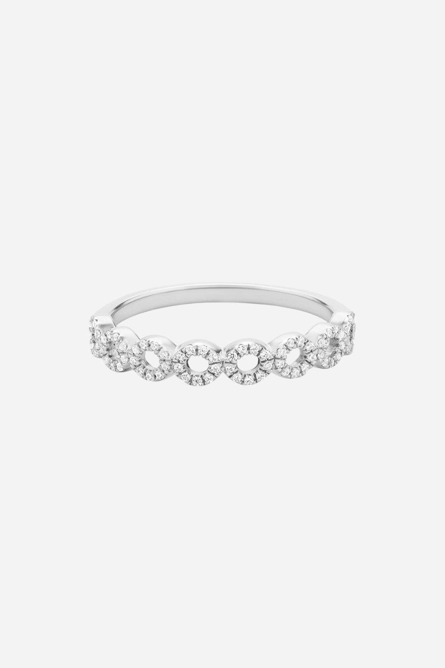 Ella Stein Connect The Circles Stackable Ring in Sterling Silver - Size 6 – detail