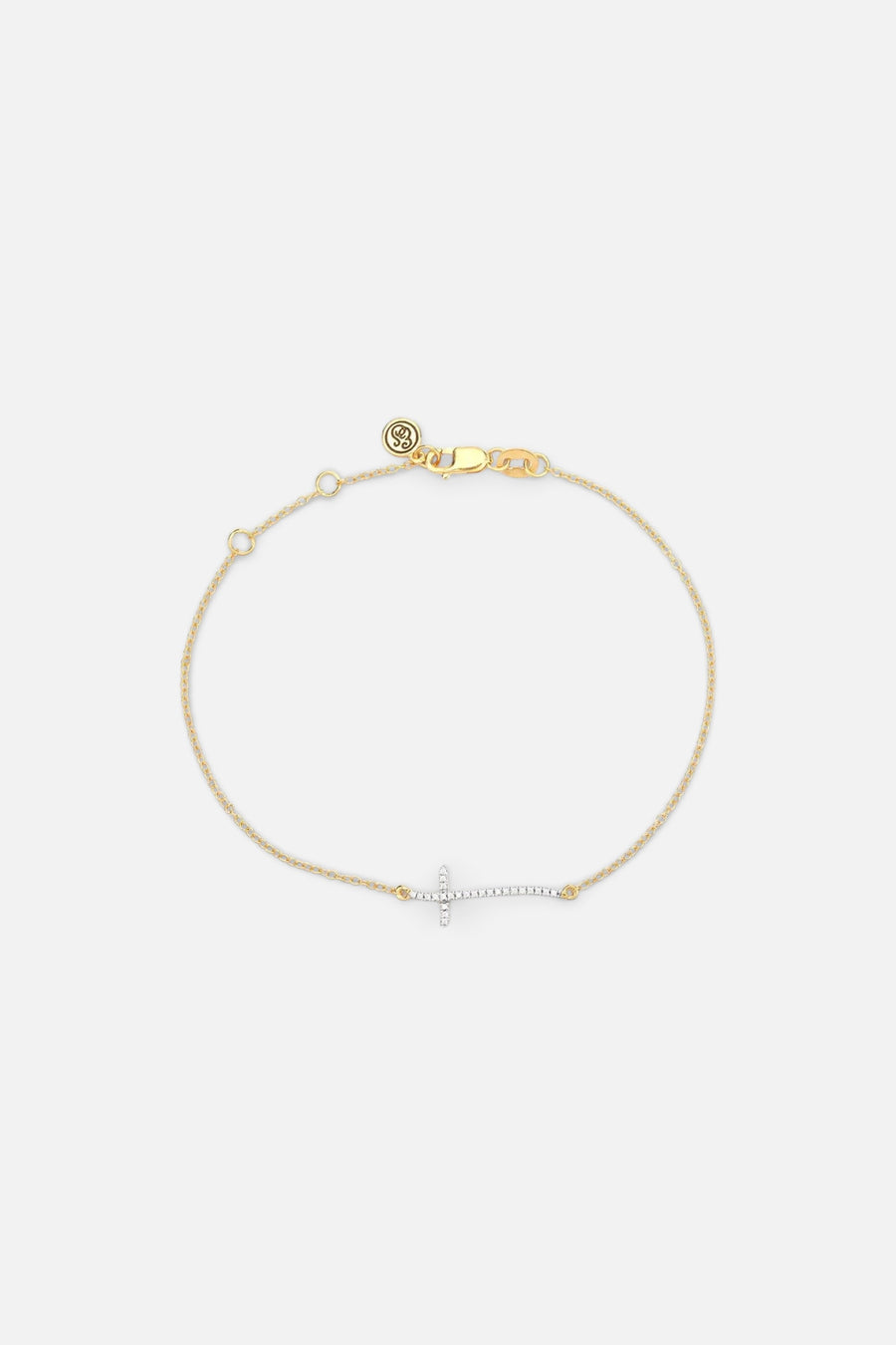 Ella Stein Criss Cross Bracelet in Gold – front view
