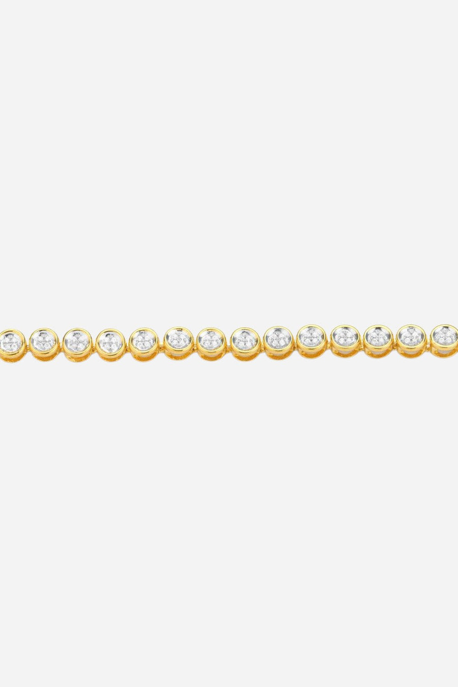 Ella Stein Diamond Essential Tennis Bracelet in Gold – side view