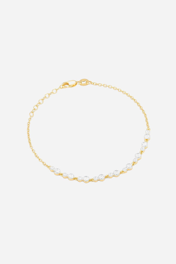 Ella Stein Dot To Dot Tennis Bracelet in Yellow Gold