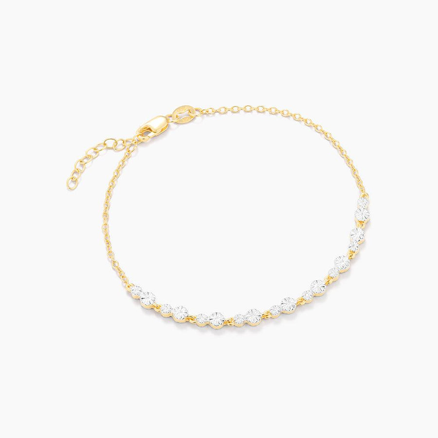 Ella Stein Dot To Dot Tennis Bracelet in Yellow Gold – side view