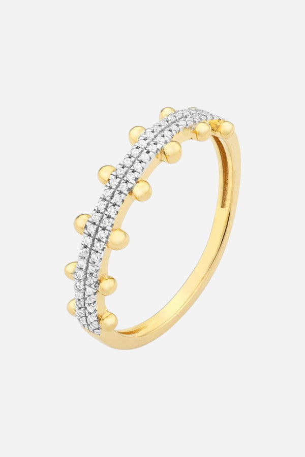 Ella Stein Down To Earth Stackable Ring in Gold - Size 7