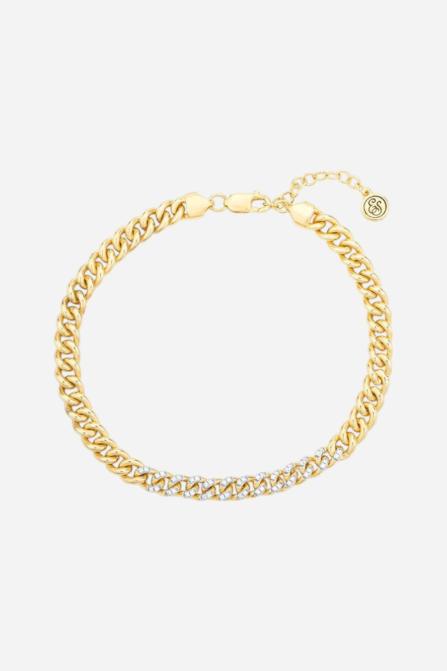 Ella Stein Finding Middle Ground Chain Bracelet in 14k Gold – side view