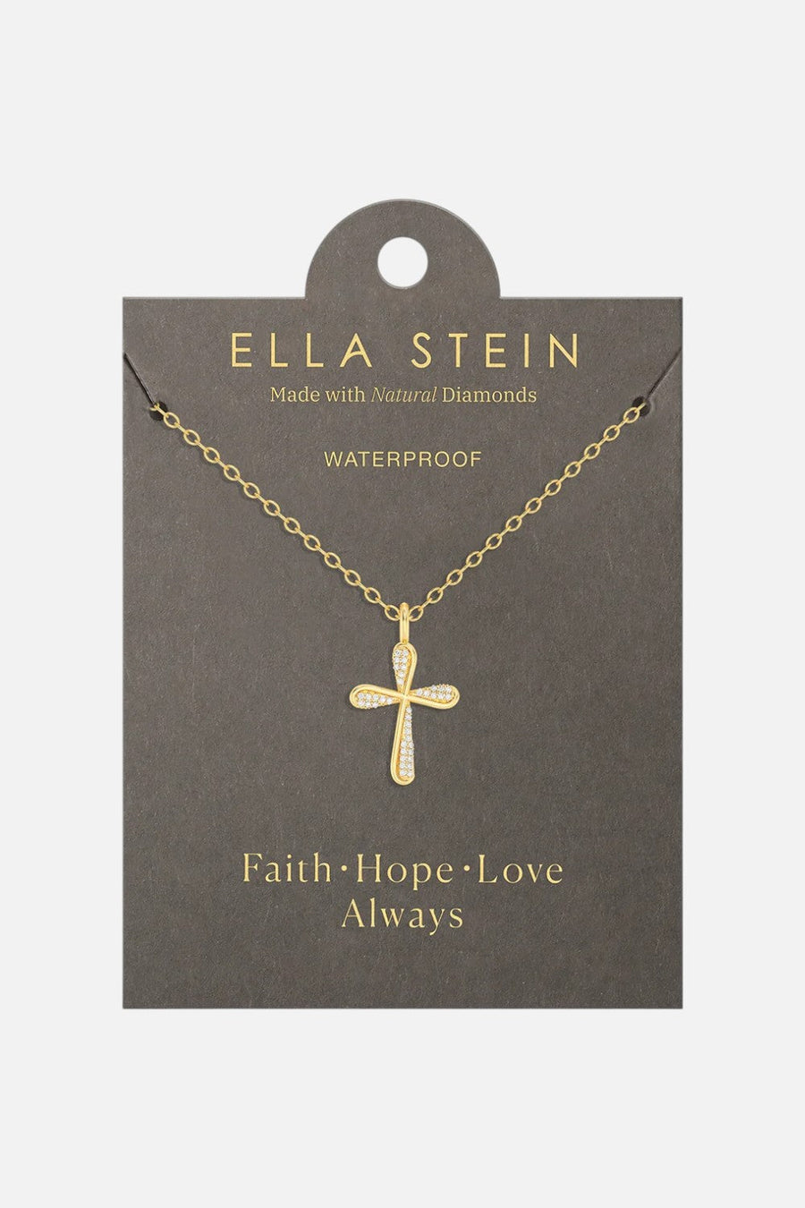 Ella Stein Grace Pendant Necklace in Gold – back view