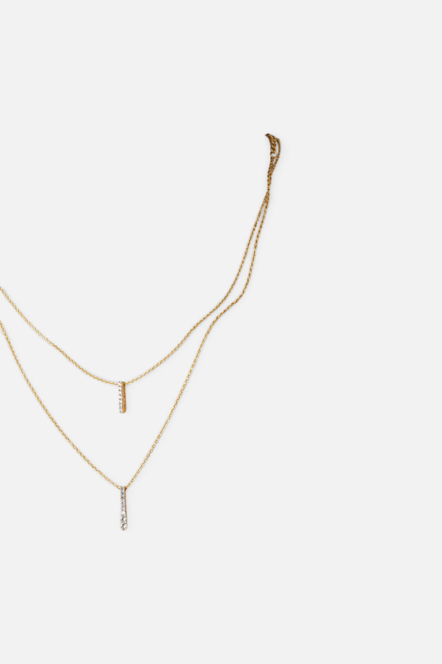 Ella Stein Lab-Grown Ascent Bar Pendant Necklace – detail